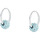 Montres & Bijoux Femme Boucles d'oreilles Cleor Boucles d'oreilles en argent 925/1000 et cristal Argenté