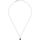 Montres & Bijoux Colliers / Sautoirs Cleor Collier  en Argent 925/1000 et Oxyde Rouge Blanc