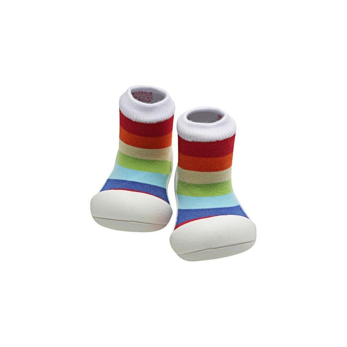 Chaussures Enfant Chaussons bébés Attipas Rainbow - White Multicolore