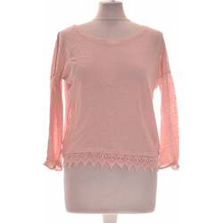 Vêtements Femme T-shirts & Polos Etam top manches longues  34 - T0 - XS Rose Rose