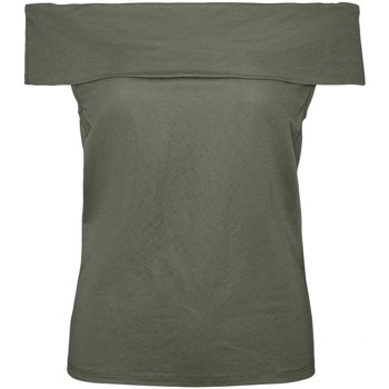 Vêtements Femme T-shirt Essentials Cropped Logo vermelho branco mulher Vero Moda Top Vert F Vert