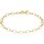 Montres & Bijoux Femme Bracelets Lotus Bracelet  Silver doré mailles ovales Jaune