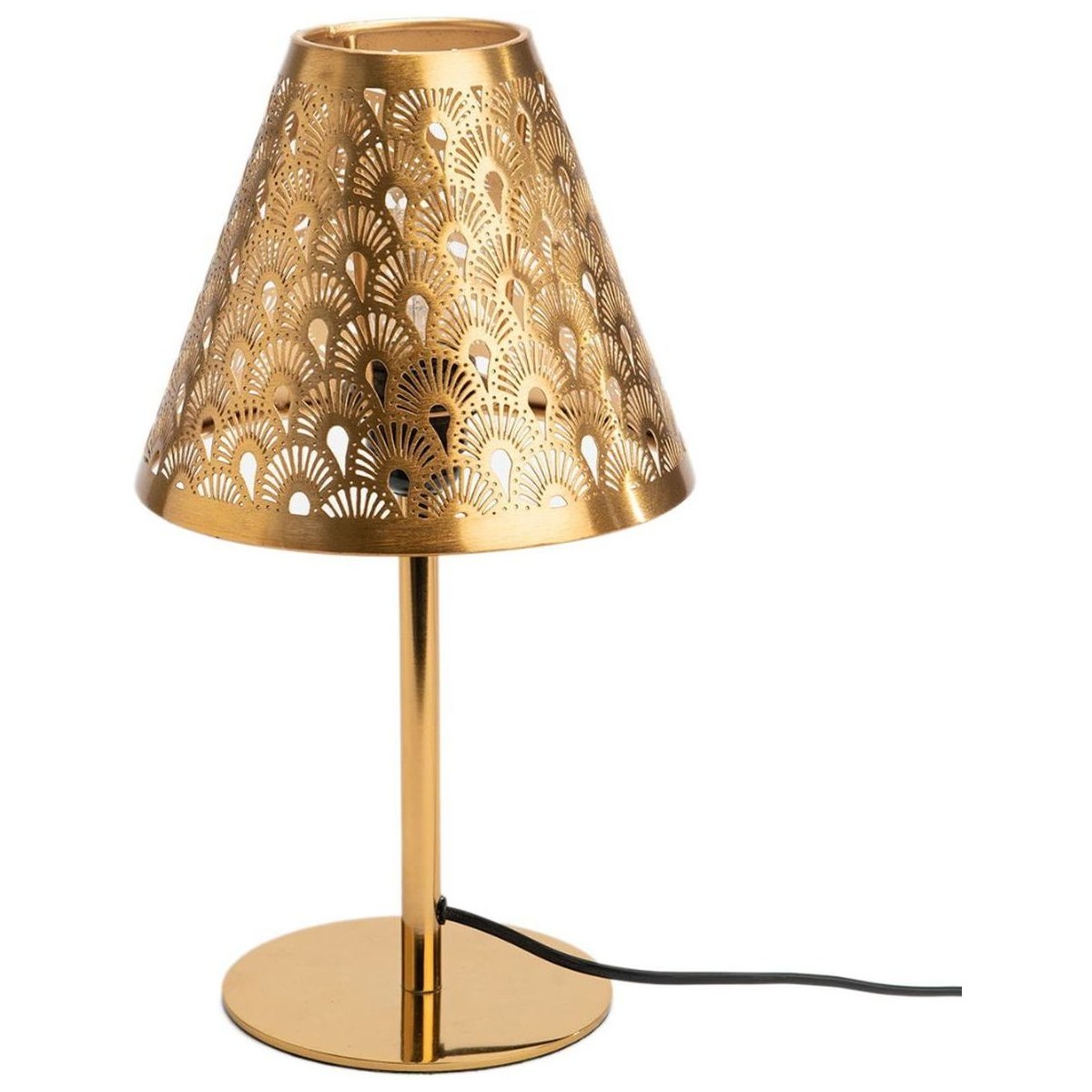 Maison & Déco Lampes à poser Amadeus Lampe à poser Art Deco Doré