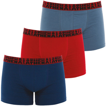 Sous-vêtements Homme Boxers Athena Lot de 3 boxers coton Multicolore
