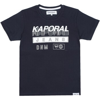 Vêtements Garçon T-shirts manches courtes Kaporal Junior - Tee Shirt - marine Bleu