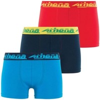 Sous-vêtements Garçon Boxers Athena 3 Boxers Garçon Bio BIOPACK Turquoise Bleu