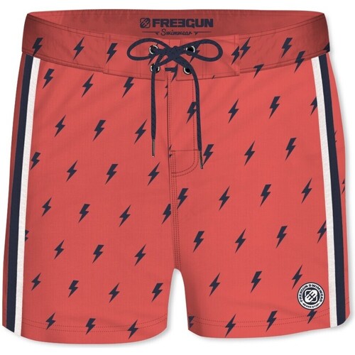 Freegun Boardshort soft touch garçon ceinture plate Flash Rouge - Vêtements  Maillots de bain Enfant 29,90 €