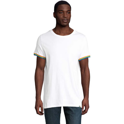 Vêtements Homme T-shirts manches courtes Sols CAMISETA MANGA CORTA RAINBOW Blanco