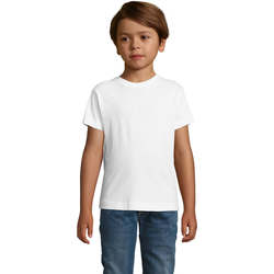 Vêtements Garçon T-shirts manches courtes Sols REGENT FIT CAMISETA MANGA CORTA Blanc