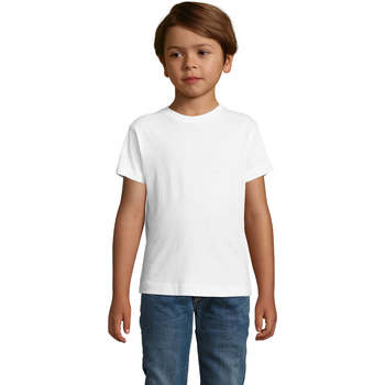 Vêtements Garçon T-shirts manches courtes Sols REGENT FIT CAMISETA MANGA CORTA Blanco