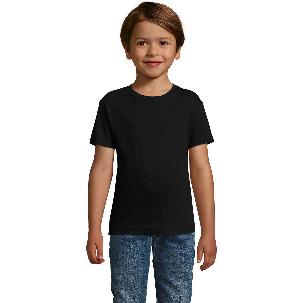 Vêtements Enfant T-shirts manches courtes Sols REGENT FIT CAMISETA MANGA CORTA Noir