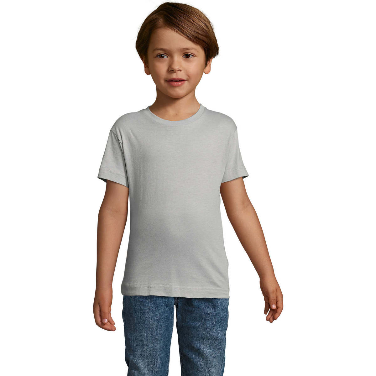 Vêtements Enfant T-shirts Kids manches courtes Sols REGENT FIT CAMISETA MANGA CORTA Gris