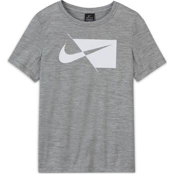 Vêtements Enfant air jordan retro 3 stealth grey black Nike T-shirt Core Gris