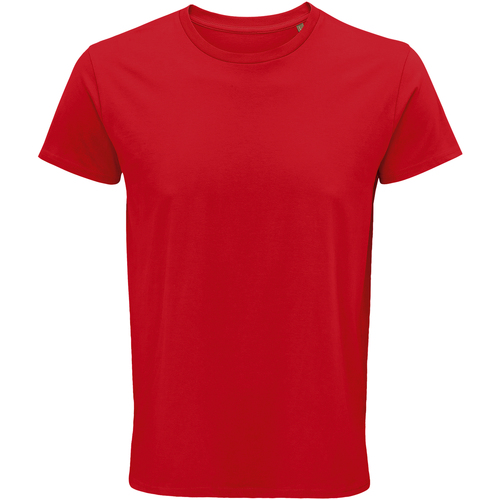 Vêtements Homme T-shirts crinkled manches longues Sols Crusader Rouge