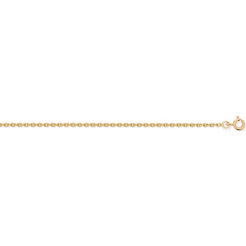 collier brillaxis  chaîne  maille forçat diamantée or 45 cm 