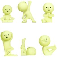 Maison & Déco Statuettes et figurines Babywatch Une Figurine Smiski série Yoga Jaune