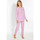 Vêtements Femme Pyjamas / Chemises de nuit Daxon by  - Pyjama manches longues coton Violet