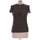 Vêtements Femme T-shirts sweater & Polos Zara top manches courtes  36 - T1 - S Gris Gris