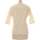 Vêtements Femme T-shirts & Polos Promod top manches courtes  36 - T1 - S Beige Beige