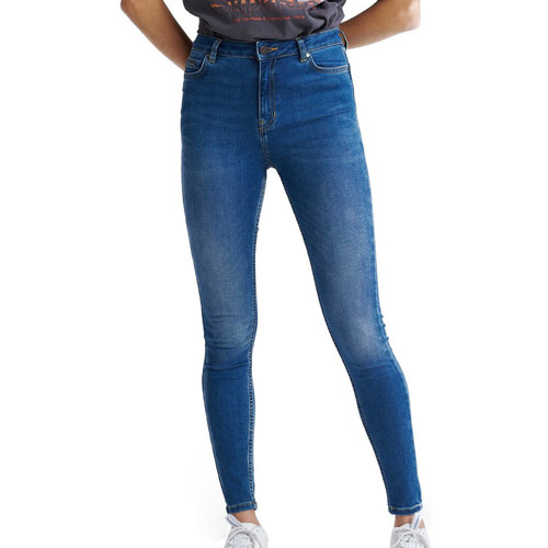 Vêtements Femme oliva Jeans skinny Superdry W7000025A Bleu