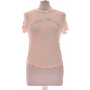 Vêtements Femme T-shirts & Polos H&M top manches courtes  34 - T0 - XS Beige Beige