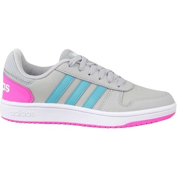 Chaussures Fille Baskets basses adidas trace Originals Hoops 20 K Gris