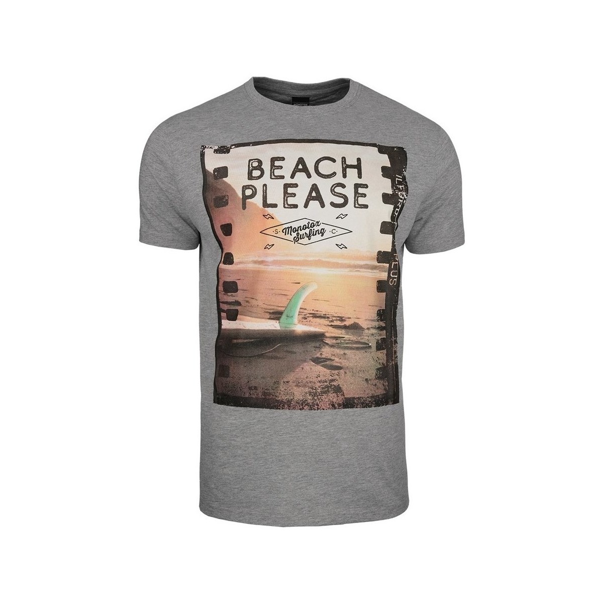 Vêtements Homme T-shirts manches courtes Monotox Beach Gris