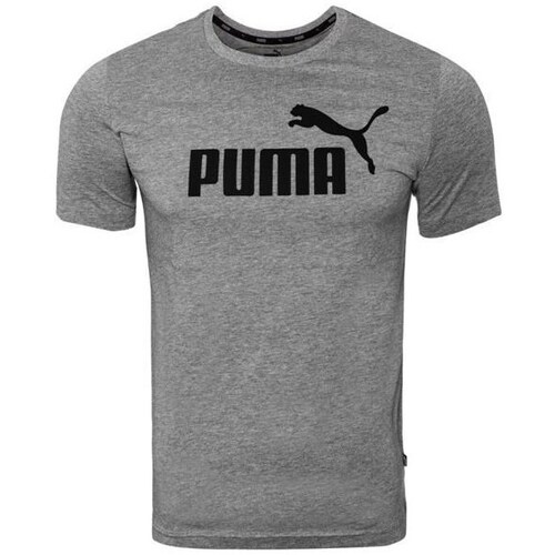 Vêtements Homme zapatillas de running BUTTER Puma neutro constitución fuerte talla 37.5 naranjas Ess Logo Tee Gris