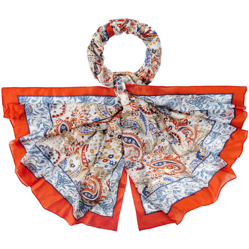 Accessoires textile Femme Aller au contenu principal Allée Du Foulard Etole soie Kota Rouge