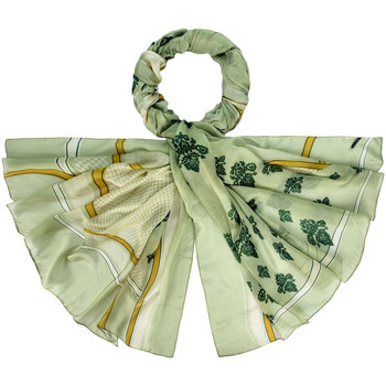 Accessoires textile Femme Echarpes / Etoles / Foulards Allée Du Foulard Etole soie Kinga Vert