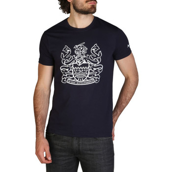 Vêtements T-shirts & Polos Aquascutum - qmt002m0 Bleu