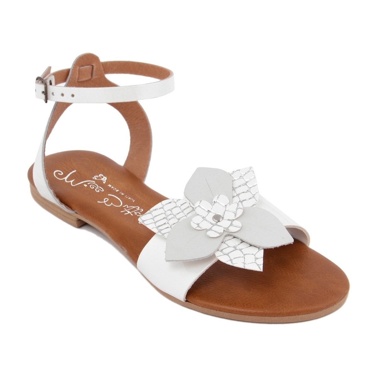 Chaussures Femme Sandales et Nu-pieds Miss Butterfly  Blanc