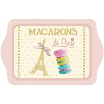 Maison & Déco Vides poches Enesco Petit plateau vide poche Paris macarons Beige