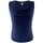Vêtements Femme Comment mesurer votre taille Georgedé Top Kiana Col Bénitier Bleu Marine Bleu
