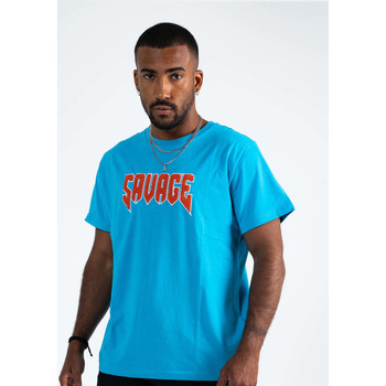Vêtements Homme T-shirts manches courtes Savage CREW CONTRAST LOGO Bleu