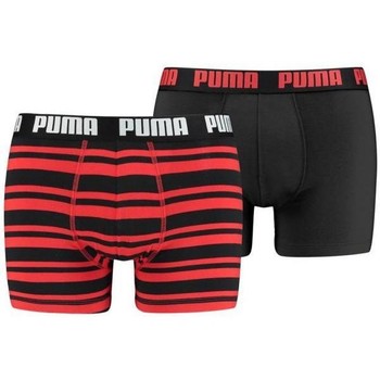 Sous-vêtements Homme Boxers Puma 2 Boxers Homme HERITAGEN STRIPE Noir