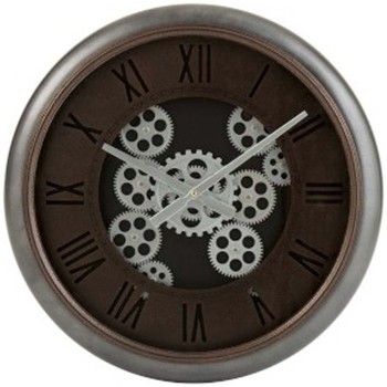 Grande Figurine En Résine Horloges Jolipa Horloge engrenages marron 52x8cm Marron