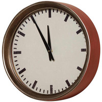 Maison & Déco Horloges Chehoma Horloge bordeaux Hornu 34cm Bordeaux