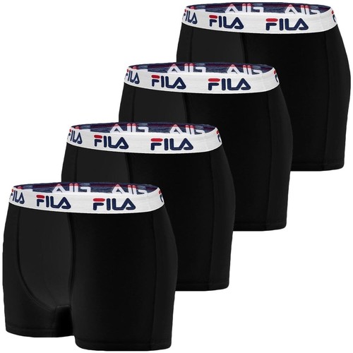 Sous-vêtements Garçon Boxers Italian Fila Lot de 4 Boxers coton garçon FU1000 Noir