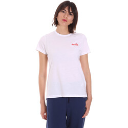 Vêtements Femme T-shirts manches courtes Diadora 102175882 Blanc