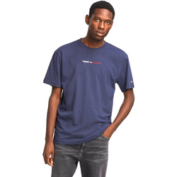 Vêtements Homme T-shirts manches courtes Tommy Jeans DM0DM10219 Bleu