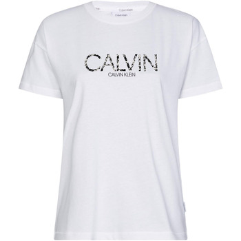 Vêtements Femme T-shirts manches courtes Calvin Klein Jeans K20K201861 Blanc