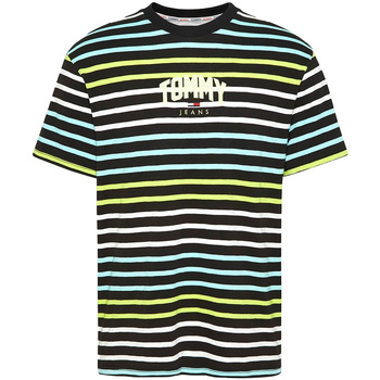 Vêtements Homme T-shirts stampa manches courtes Tommy Jeans DM0DM10266 Noir