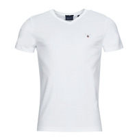 Vêtements Homme T-shirts manches courtes Gant ORIGINAL SLIM V-NECK T-SHIRT Blanc