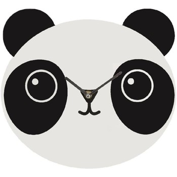 Maison & Déco Horloges Jolipa Pendule tête de Panda 30 cm Blanc