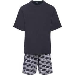 Vêtements Homme Pyjamas / Chemises de nuit Diesel Pyjama court coton Noir