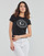 Vêtements Femme T-shirts manches courtes Guess SS G CREST LOGO R3 Noir