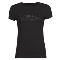 Vêtements Femme T-shirts manches courtes Guess SS CN ASTRELLE TEE Noir