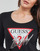 Vêtements Femme T-shirts manches wykonana Guess LS CN ICON TEE Noir