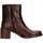 Chaussures Femme Bottines Dakota zapatilla Boots C12 Marron
